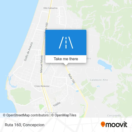 Ruta 160 map