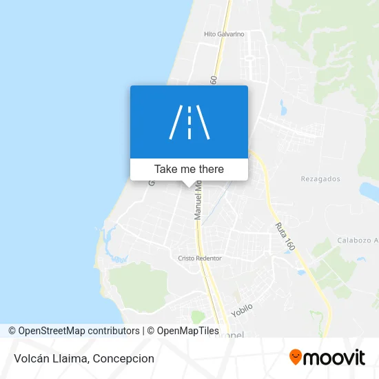 Mapa de Volcán Llaima
