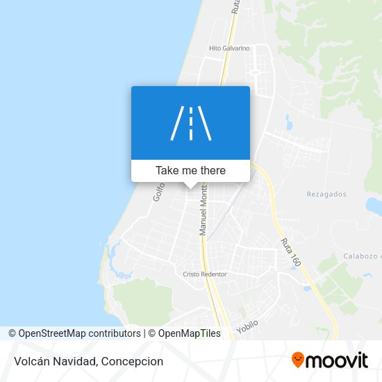 Mapa de Volcán Navidad
