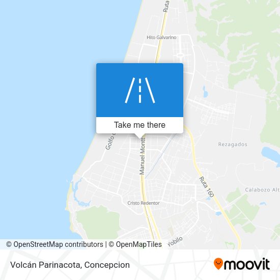 Volcán Parinacota map