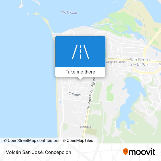 Volcán San José map