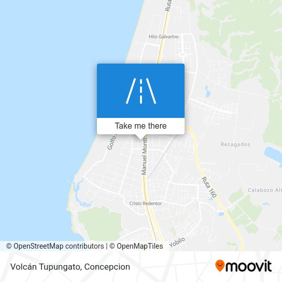 Volcán Tupungato map
