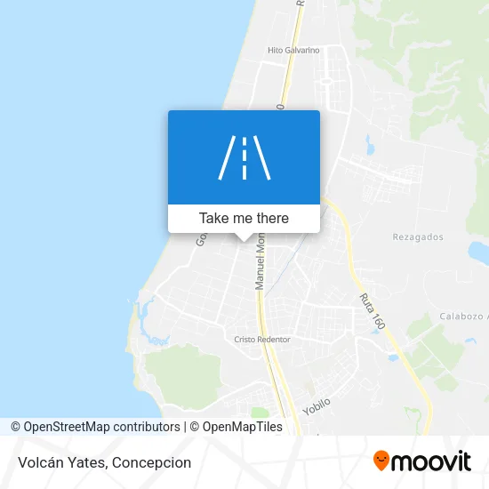 Mapa de Volcán Yates