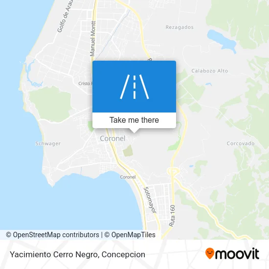 Yacimiento Cerro Negro map