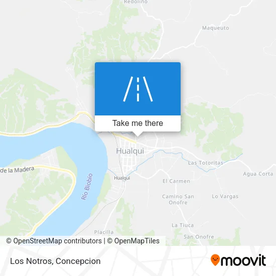 Los Notros map