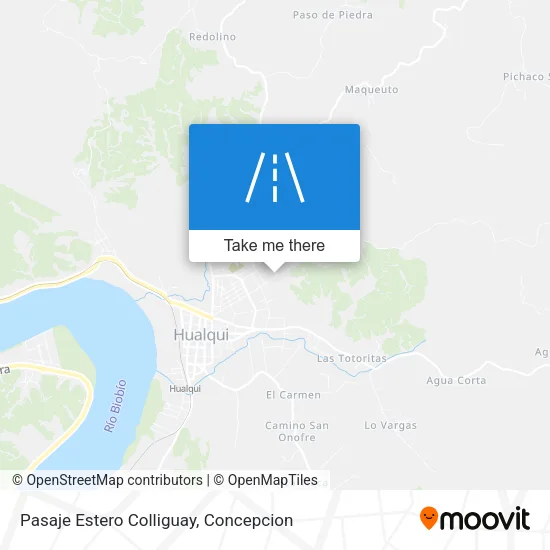Pasaje Estero Colliguay map