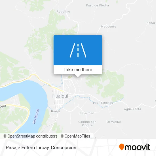 Mapa de Pasaje Estero Lircay