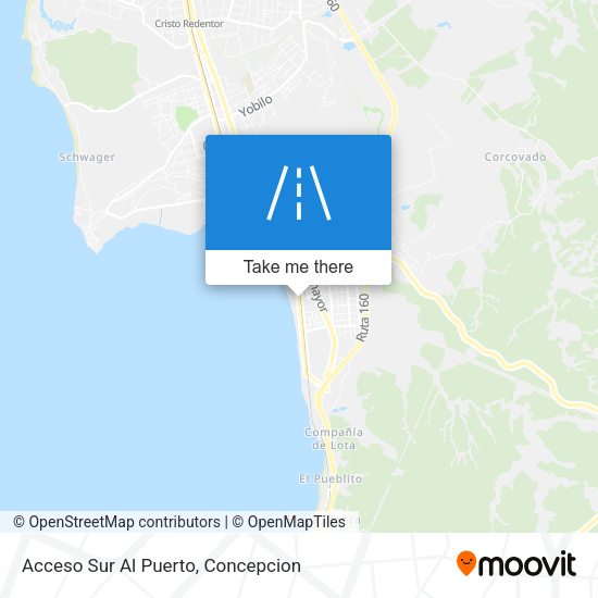Mapa de Acceso Sur Al Puerto