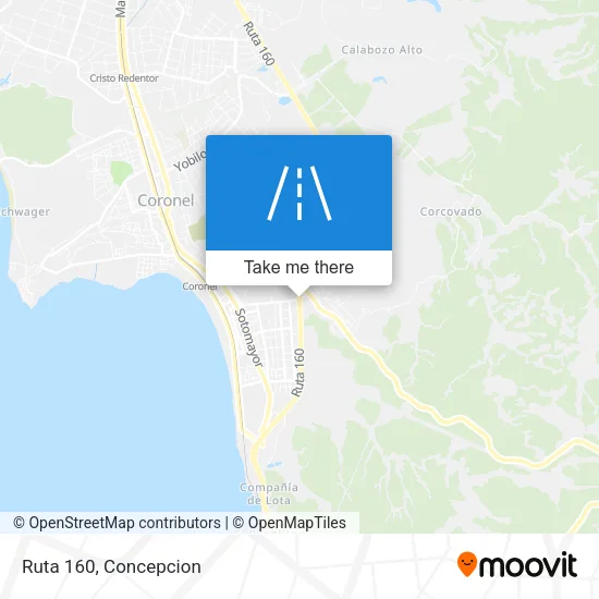 Ruta 160 map