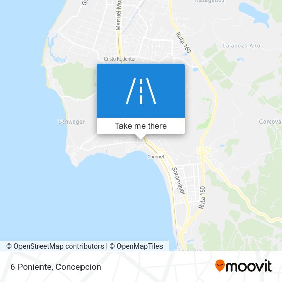 Mapa de 6 Poniente
