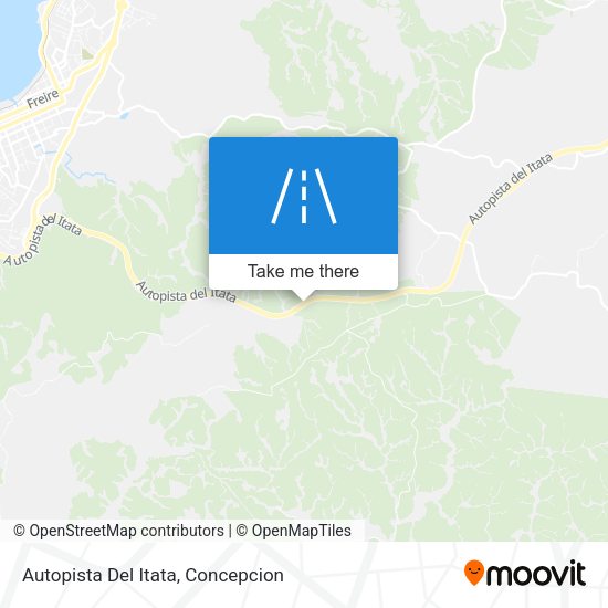 Autopista Del Itata map