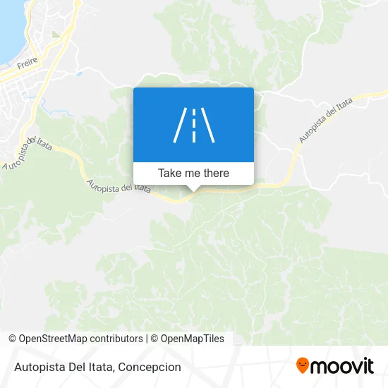 Mapa de Autopista Del Itata