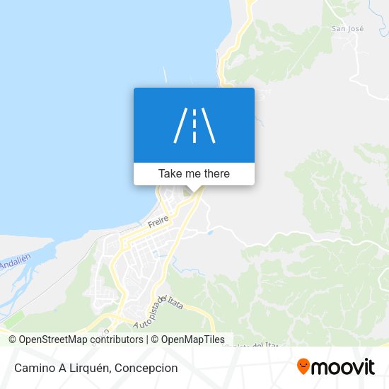 Camino A Lirquén map