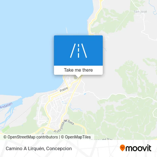 Camino A Lirquén map