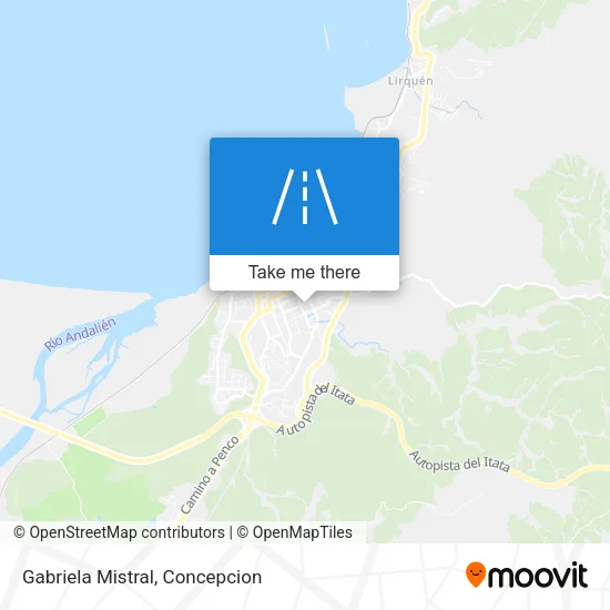 Mapa de Gabriela Mistral