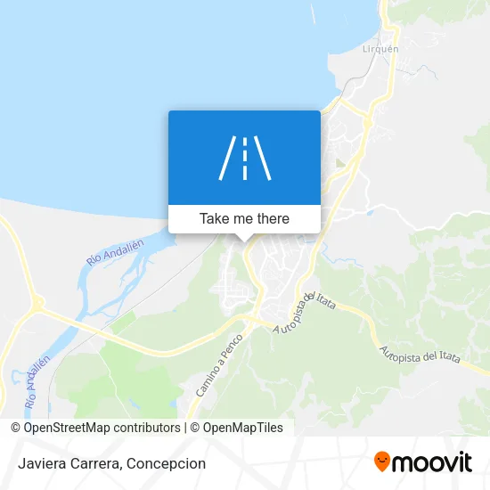 Mapa de Javiera Carrera