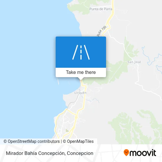 Mapa de Mirador Bahía Concepción