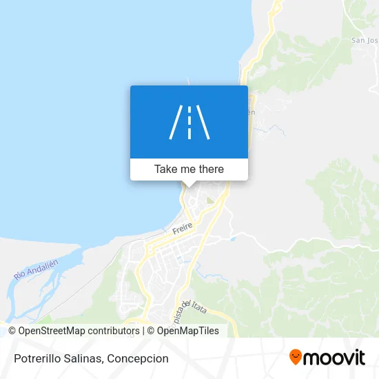 Potrerillo Salinas map