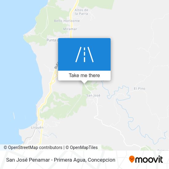 Mapa de San José Penamar - Primera Agua