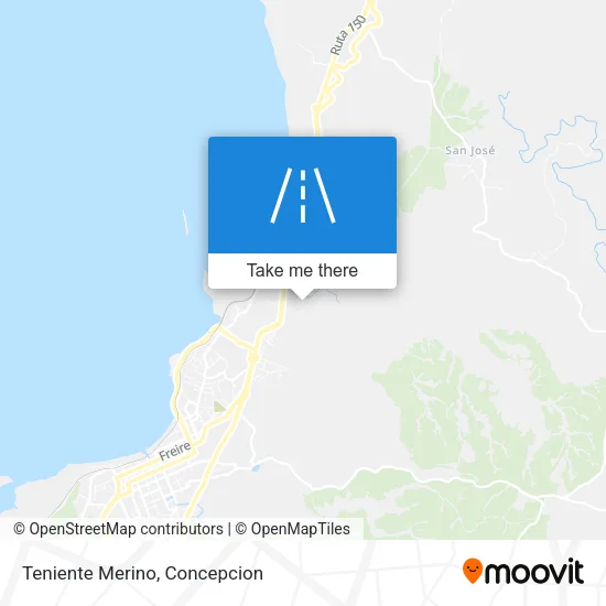 Teniente Merino map