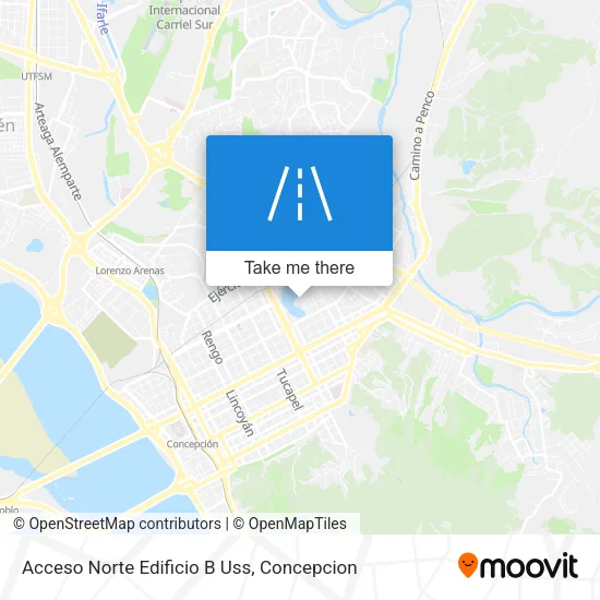 Mapa de Acceso Norte Edificio B Uss