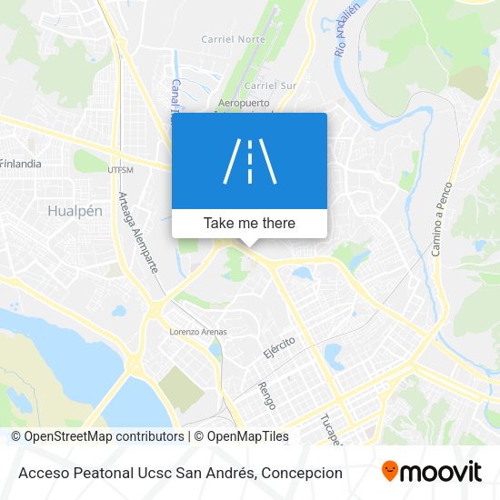 Acceso Peatonal Ucsc San Andrés map