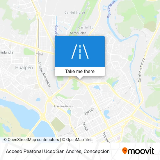 Acceso Peatonal Ucsc San Andrés map