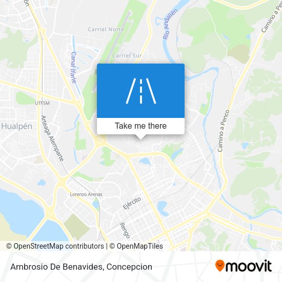 Ambrosio De Benavides map