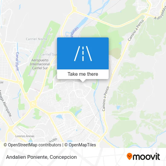 Mapa de Andalien Poniente