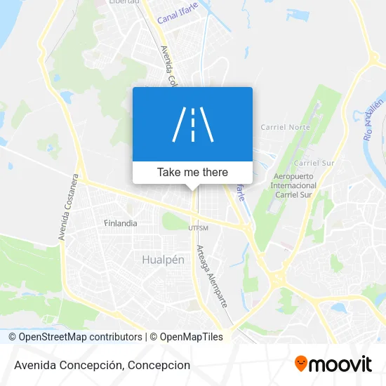 Mapa de Avenida Concepción