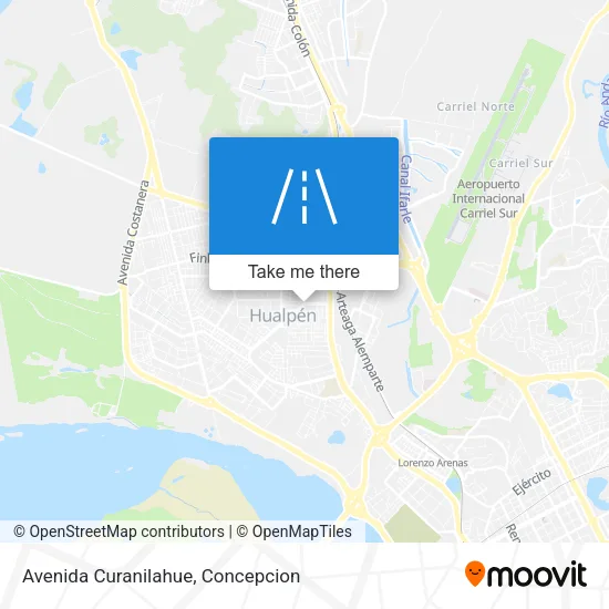 Mapa de Avenida Curanilahue