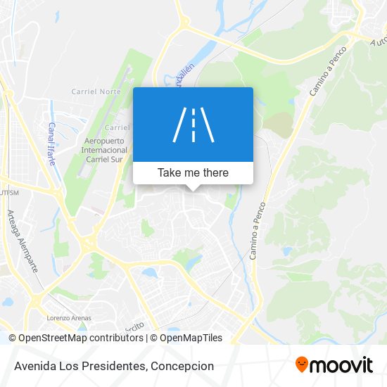 Avenida Los Presidentes map