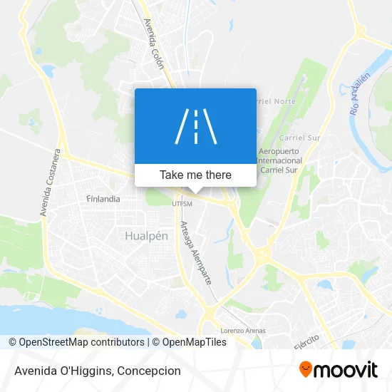 Avenida O'Higgins map