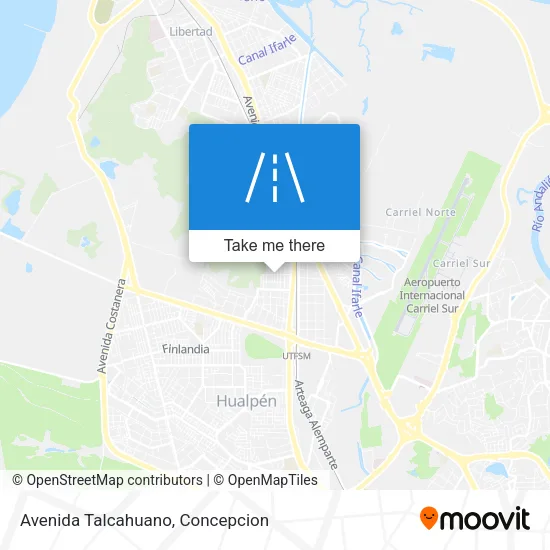 Mapa de Avenida Talcahuano