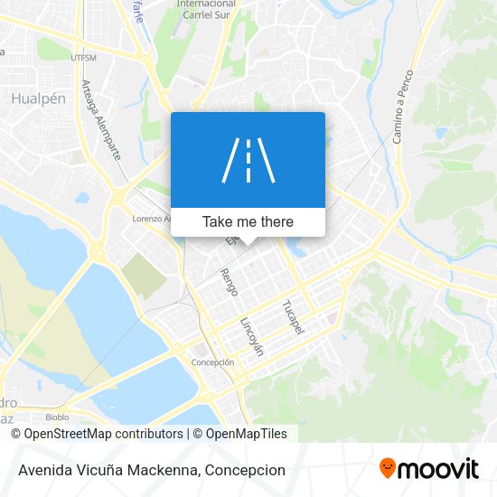 Mapa de Avenida Vicuña Mackenna