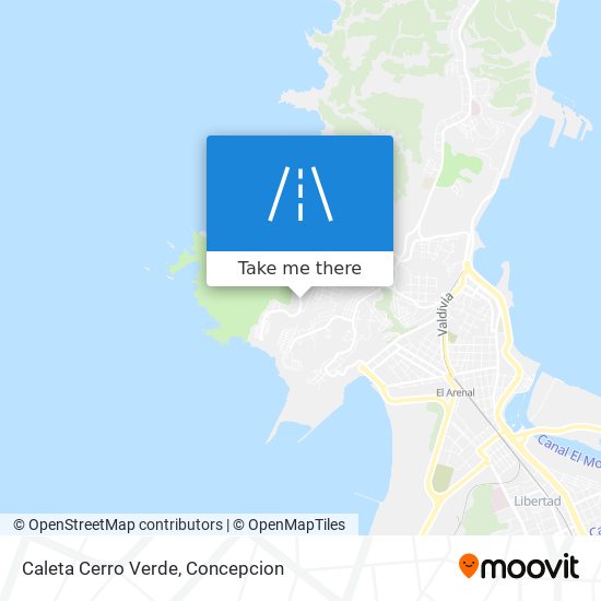 Caleta Cerro Verde map