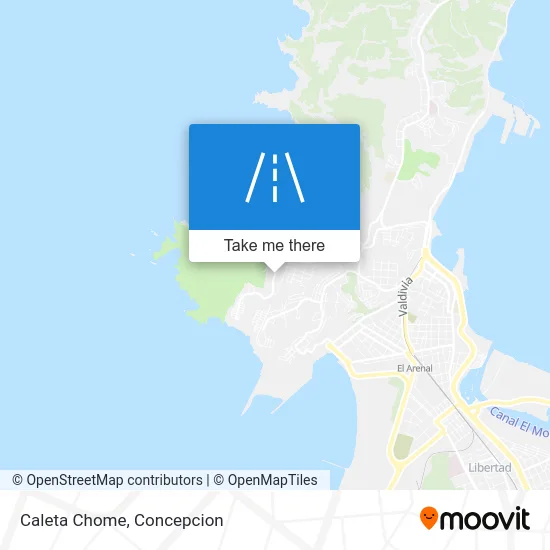 Caleta Chome map