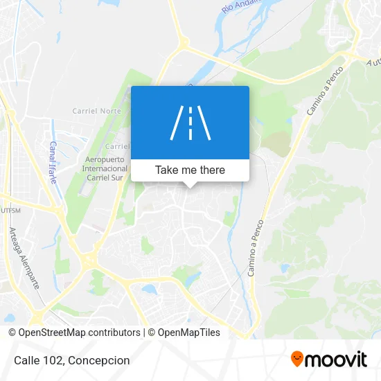 Calle 102 map