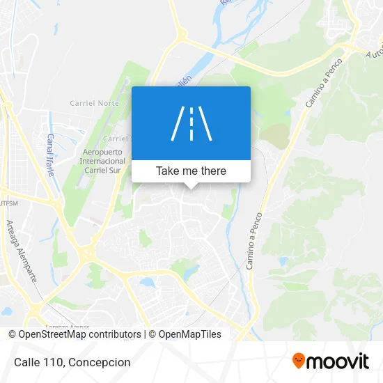 Calle 110 map