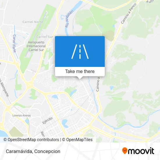 Mapa de Caramávida