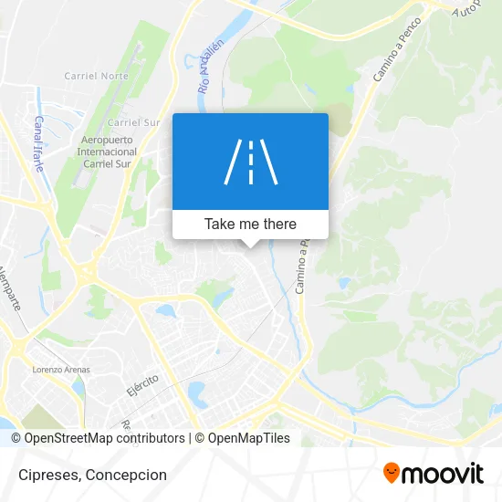 Cipreses map