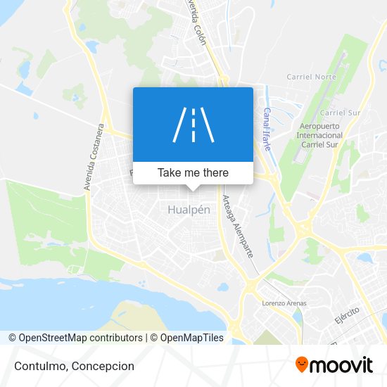 Mapa de Contulmo