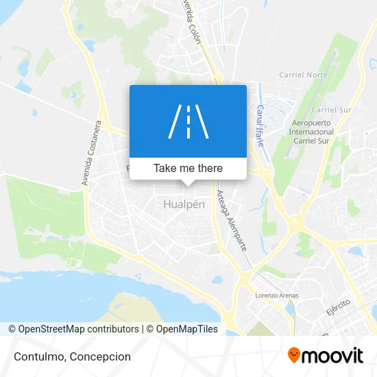 Mapa de Contulmo