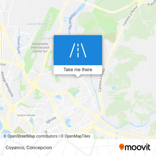 Coyanco map