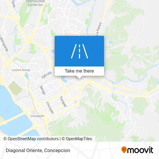 Mapa de Diagonal Oriente