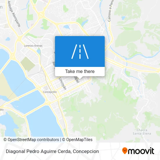 Mapa de Diagonal Pedro Aguirre Cerda
