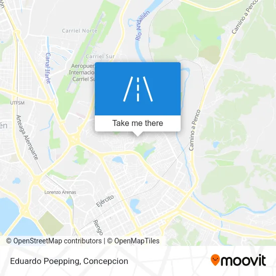 Mapa de Eduardo Poepping