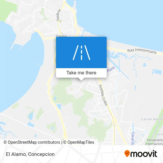 El Alamo map