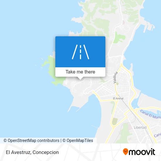 El Avestruz map