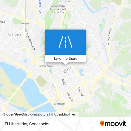 El Libertador map